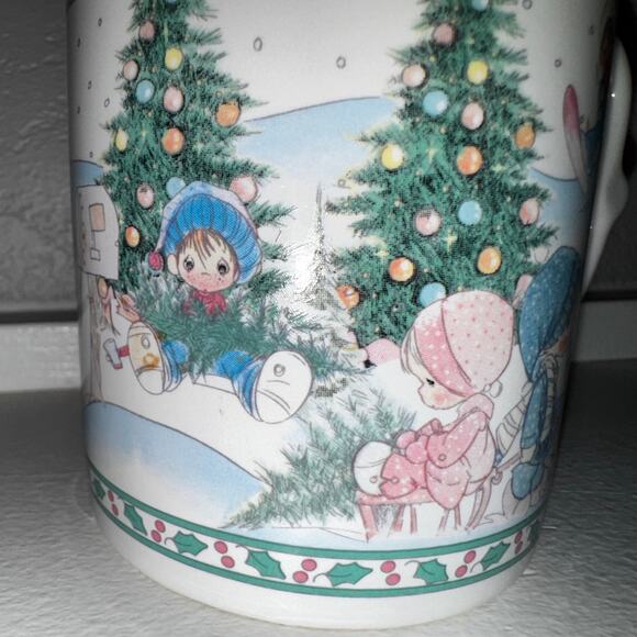Precious Moments Enesco Christmas Mug | Vintage Winter Scene | 1993 Collectors - Picture 2 of 7